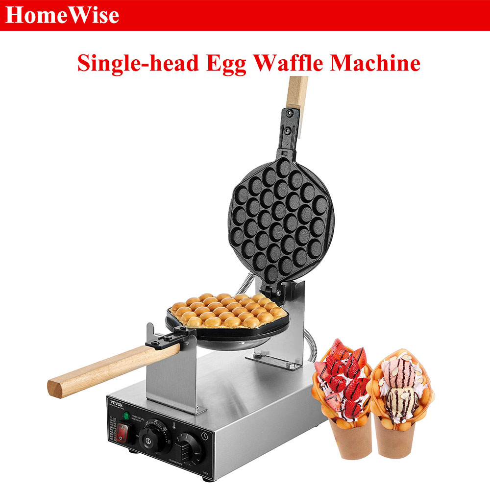 Mini Waffle Maker Machine - HomeWise comercial ovo bolha waffle maker