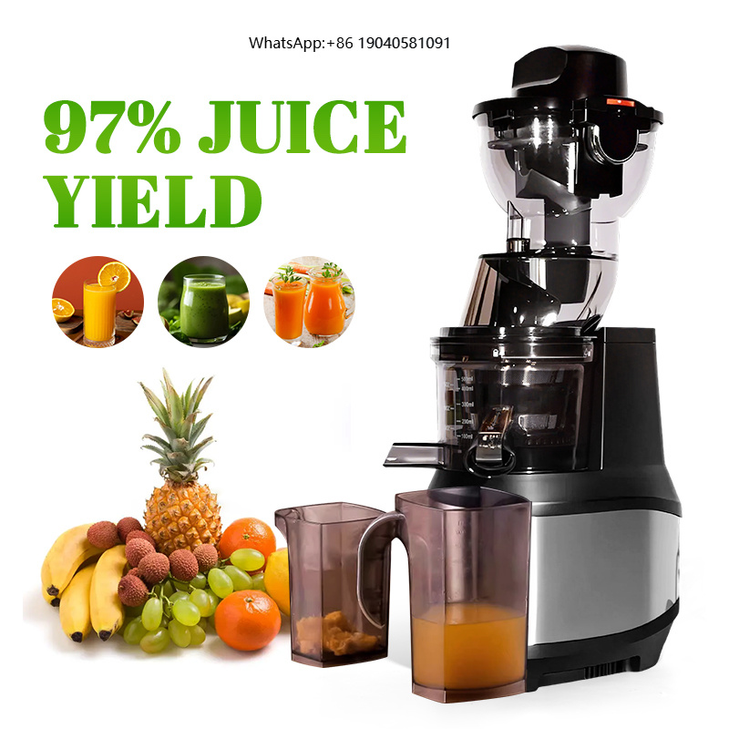 Electric Slow Juicer Cold Press - Extrator de Suco Elétrico, Juicer Lento