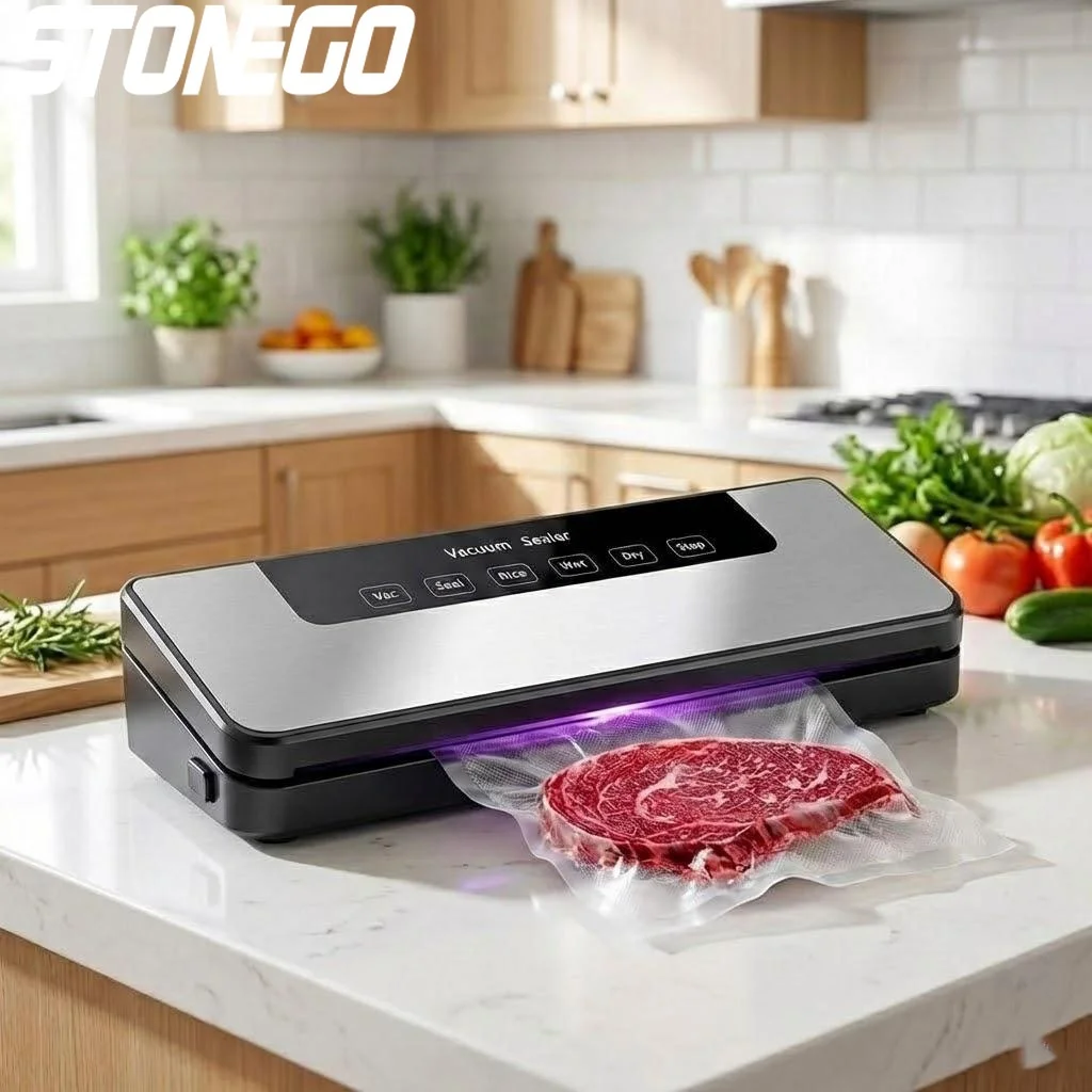Food Vacuum Sealer Machine - Máquina Seladora a Vácuo Automática 65kPa