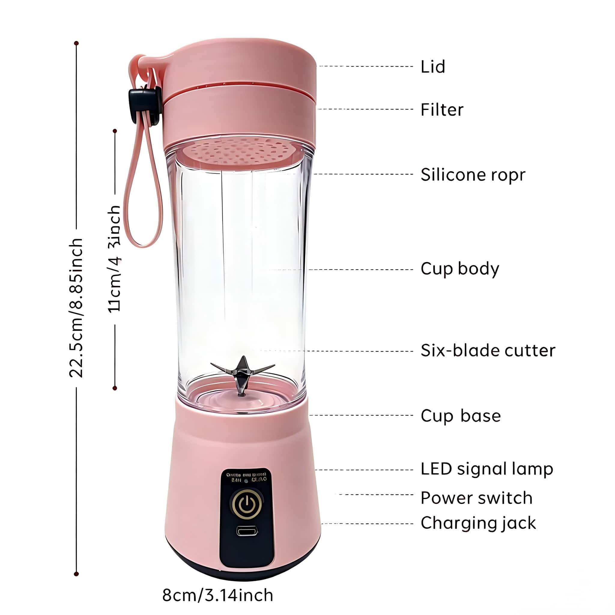 1. Mini liquidificador portáti - Portable Blender Usb Rechargeable avaliação e preço