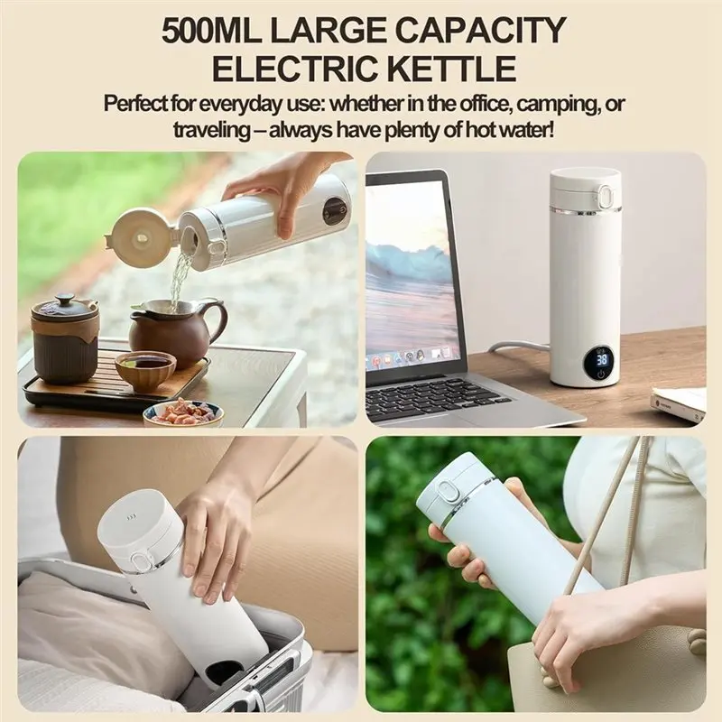 【NOVO】Chaleira portátil de via - Electric Kettle Temperature Control avaliação e preço