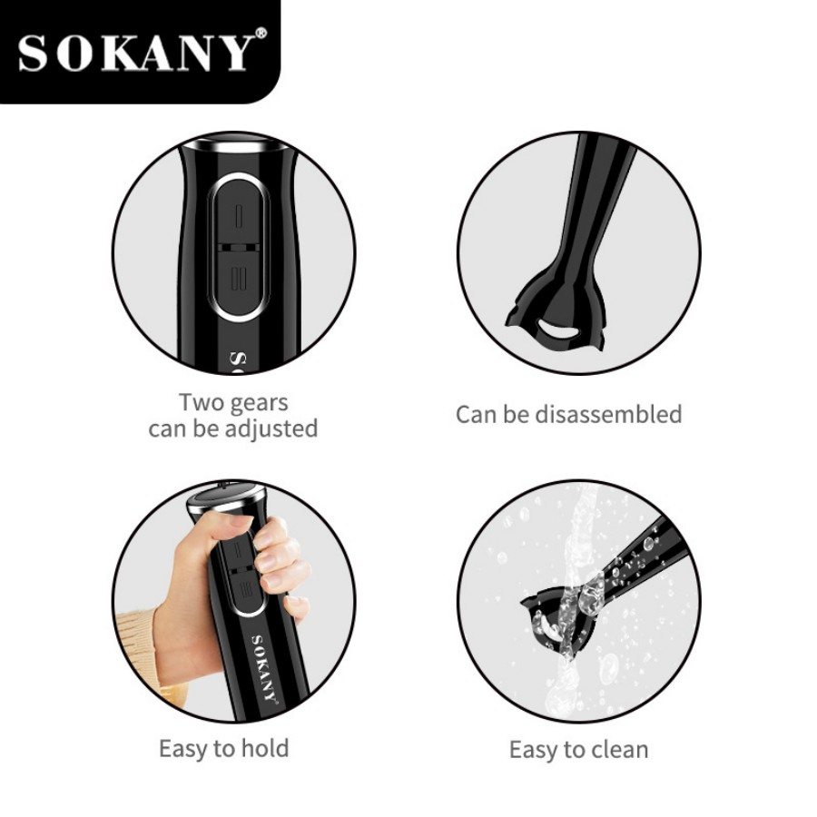 Liquidificador de Mão SOKANY S - Immersion Hand Blender Set avaliação e preço